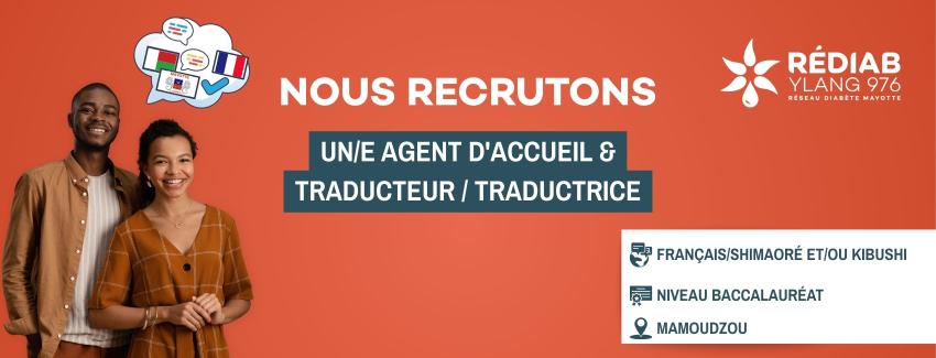 Rejoignez Rédiab Ylang : Agent d’accueil & Traducteur·trice