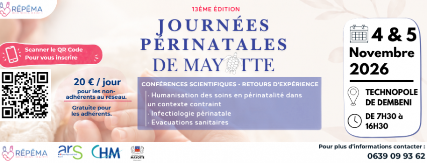 13ème édition des Journées périnatales de Mayotte