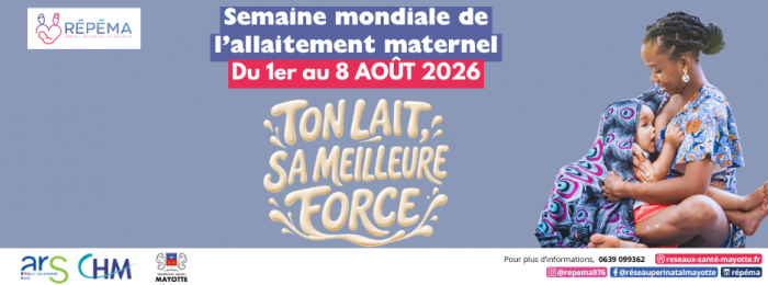 Semaine mondiale de l'allaitement maternel - Du 1er au 8 août 2026